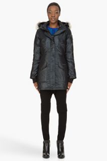 Canada Goose Black Down Fur_trimmed Trillium Parka