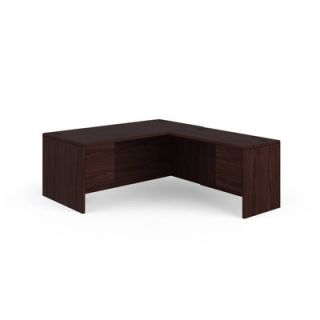 HON 10700 Series L Shaped Workstation HON107L Finish Mahogany, Orientation 