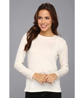 Pendleton Ultralight Merino Wool Jewel Neck Pullover Womens Long Sleeve Pullover (White)