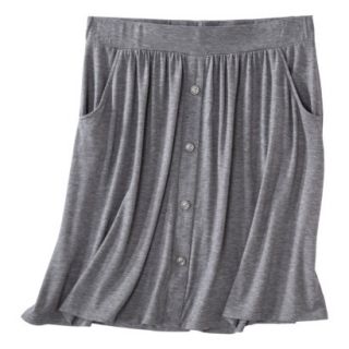 Merona Womens Plus Size Front Pocket Knit Skirt   Gray 4