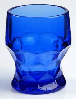 Hazel Atlas Georgian Blue Flat Juice Glass   Blue, Georgian, Pressed