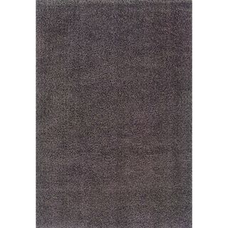 Modern Shag Grey/ Purple Area Rug (33 X 5)