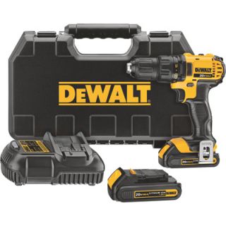 DEWALT 20 Volt Max Li Ion Cordless Compact Drill/Driver   1/2in. Chuck, Model#