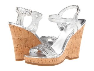 Nine West Trickster Womens Wedge Shoes (Silver)