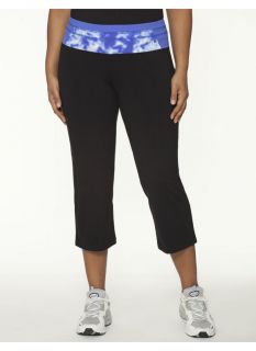 Lane Bryant Plus Size Yoga capri with printed waist     Womens Size 22/24,