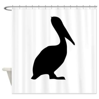  Black Pelican Silhouette Shower Curtain  Use code FREECART at Checkout