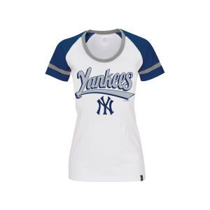 New York Yankees 5th & Ocean MLB Womens Athletic Foil T Shirt