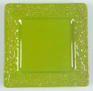 Signature Chelsea Parsley (Green) Salad Plate, Fine China Dinnerware   Rustic Da