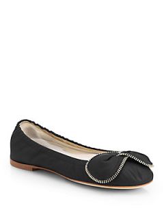 See by Chloe Clara Leather Ballet Flats   Black