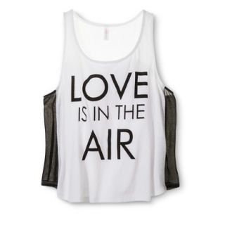 Xhilaration Juniors Love Is In The Air Graphic Tank   XS(1)