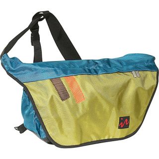 Drift Messenger Bag   Small   Blue/Lime