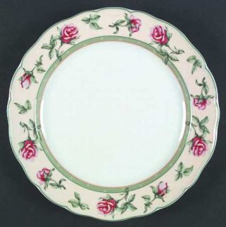 Wedgwood English Cottage Rose Dinner Plate, Fine China Dinnerware   Pink Roses O