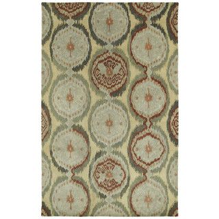 Swanky Multi Ikat Damask Wool Rug (8 X 11)