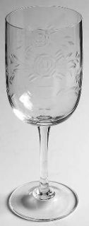 Crystal Clear 2690 Water Goblet   Stem#2690, Cut Floral Design