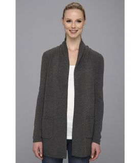 Calvin Klein Open Wool Blend Cardigan w/ Pockets Womens Sweater (Gray)