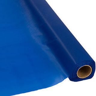 Navy Plastic Table Roll