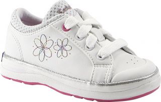 Girls Keds Charlotte   White Stretch Smooth Casual Shoes