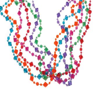 Pearlized Diamond Bead Necklaces