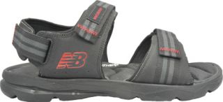 Mens New Balance Plush20 Sandal   Black Sandals