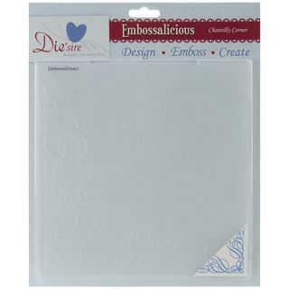 Embossalicious Embossing Folders 8x8 chantilly Corner