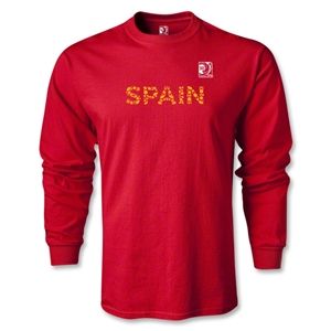 Euro 2012   FIFA Confederations Cup 2013 Spain LS T Shirt (Red)