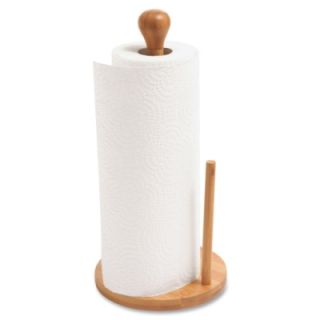 Baumgartens Bamboo Paper Towel Holder