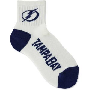 Tampa Bay Lightning For Bare Feet Ankle White 501 Med Sock