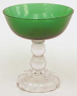Fostoria Victorian Green (Empire Green) Champagne/Tall Sherbet   Stem #4024, Gre
