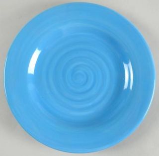 Gibson Designs Circularity Shades Blue Salad/Dessert Plate, Fine China Dinnerwar