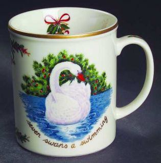 Royal Gallery All The Days Of Christmas Mug, Fine China Dinnerware   Multimotif