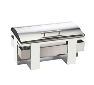 Cal Mil Rectangular Luxe Chafer   Stainless Steel