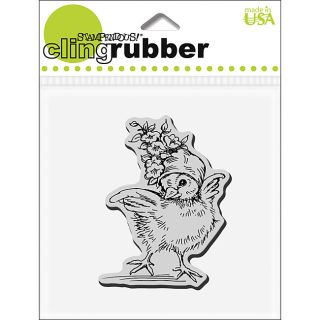 Stampendous Floral Bonnet Baby Cling Rubber Stamp