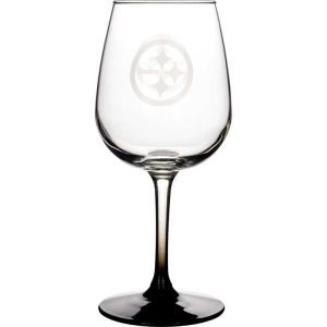 Pittsburgh Steelers Boelter Brands Satin Etch Wine Glass