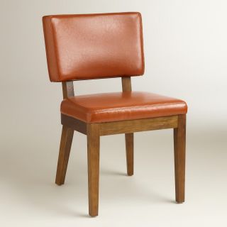 Cognac Bonded Leather Sophia Chairs, Set of 2   World Market
