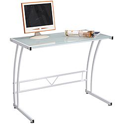 Single Bit White Workstation (WhiteMaterials Metal, tempered glass Dimensions 20 inches long x 35 inches wide x 29 1/2 inches highAssembly required.  This product will ship to you in one (1) box. )