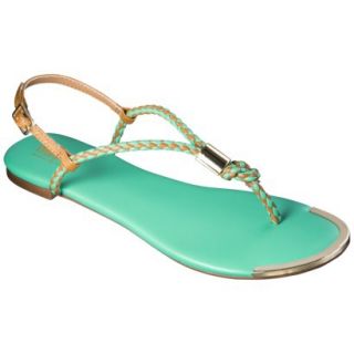 Womens Mossimo Audrey Braided Strap Sandal   Turquoise 10