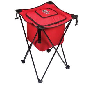 Picnic Time University Of Wisconsin Badgers Sidekick Portable Cooler (RedMaterials Polyester; PVC liner and drainage spout; steel frameDimensions Opened 18.5 inches Long x 18.5 inches Wide x 27.8 inches HighDimensions Closed 8 inches Long x 8 inches Wi