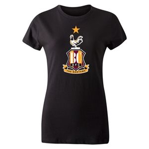 hidden Bradford City Womens Crest T Shirt (Black)