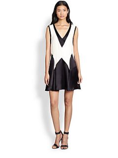 Marc by Marc Jacobs Flame Silk Crepe Shift Dress   Agave Nectar