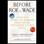 Before Roe Volume Wade