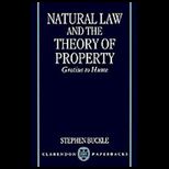 Natural Law the Theory of Property