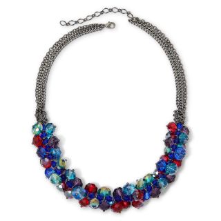 Multicolor Glass Bead Chunky Necklace