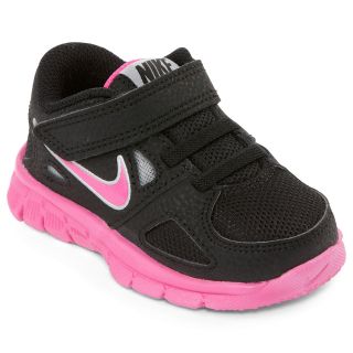 Nike Flex Run Toddler Girls Athletic Shoes, Black/Pink, Black/Pink, Girls