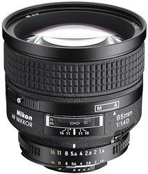 Nikon 85mm f/1.4D IF AF Telephoto Nikkor Lens w/ Hood