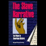 Slave Narrative  Its Place in American History