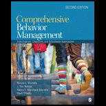 Comprehensive Behavior Management School Wide, Classroom, and Individualized Approaches