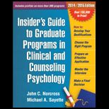 Insiders Guide to Graduate Programs in Clinical and Counseling Psychology 2014 2015