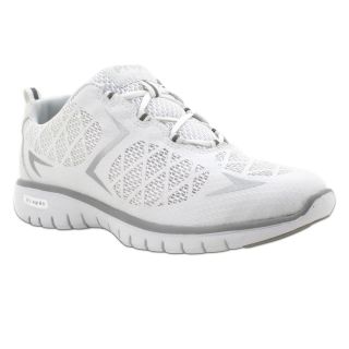 Propet Womens Travel Sport Comfort Sneakers, White/Silver