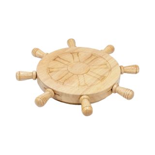 Picnic Time Mariner Shipwheel Cutting Board with Tools