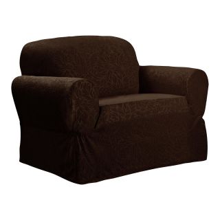 James Leaf 1 pc. Chair Slipcover, Chocolate (Brown)